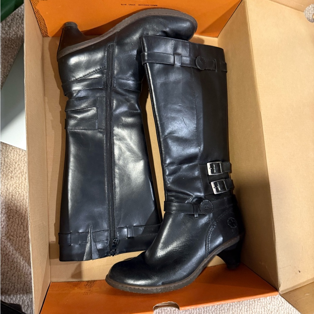 Dr. Martens Black Leather Jenna Boots Sz 8